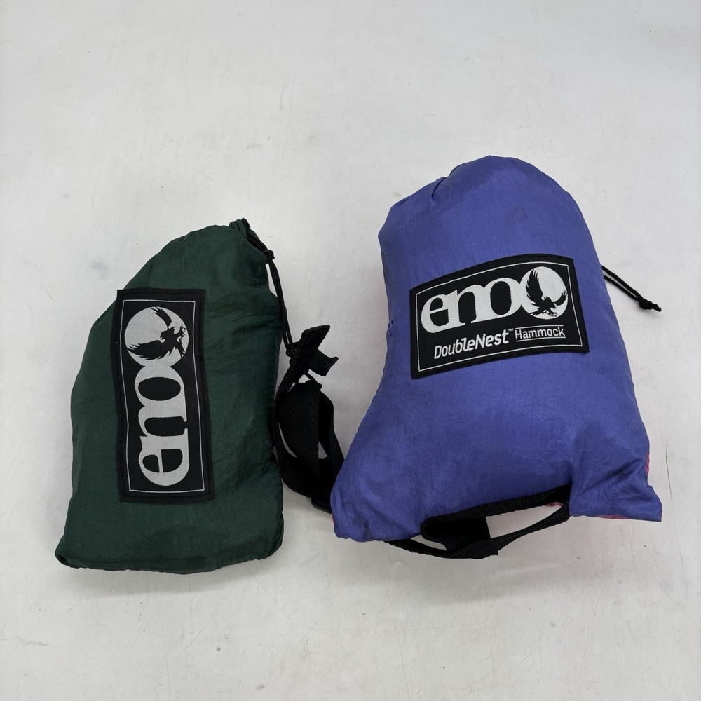 Eno DoubleNest Hammock w/ Atlas Suspension Straps in Bags